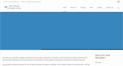 Desktop Screenshot of joecolesconsulting.com